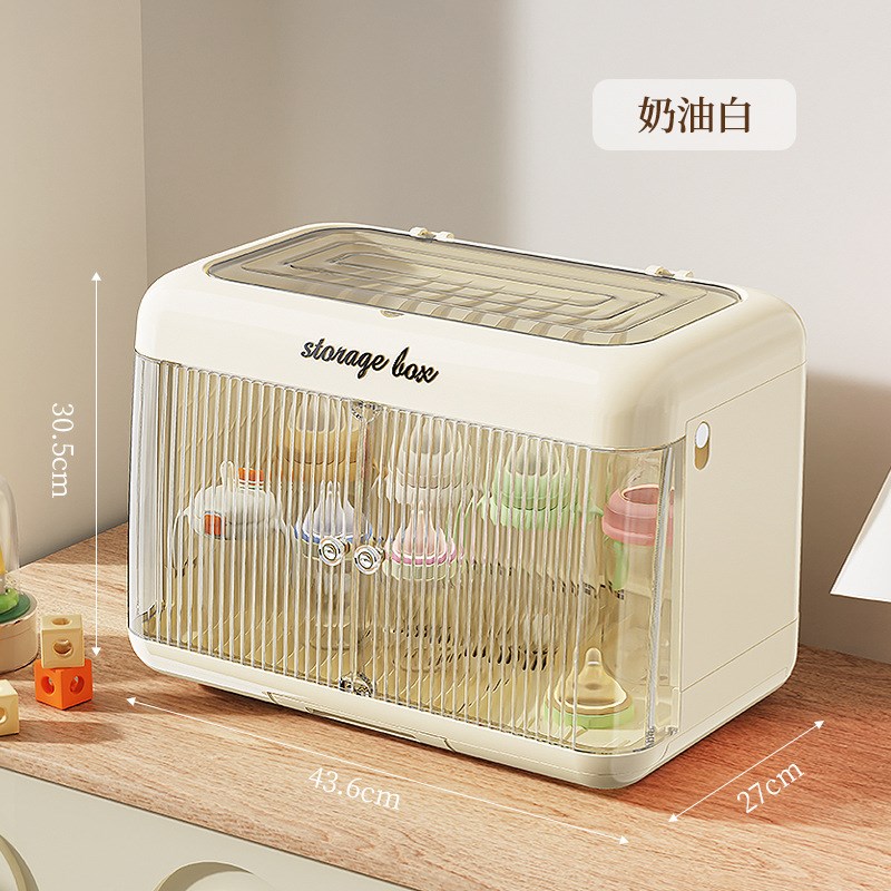宝宝奶瓶收纳柜家用婴儿收纳箱储物柜折叠沥水水杯餐具置物收纳盒