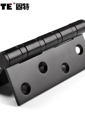 固特 门合页304D不锈钢黑色4寸加厚实木门房门活页铰链轴承合叶