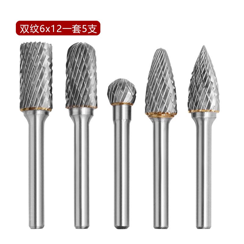 6x10 6x12硬质合金 钨钢磨头 旋转锉铣刀 木工木雕打磨头根雕刻刀