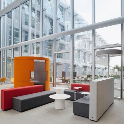 创意办公沙发商务前台大堂等候区会客接待组合休闲大厅休息室套装