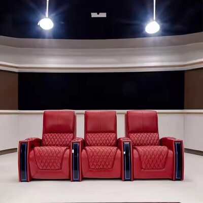 leather Home Theater Seating Seats Electric recliner sofa