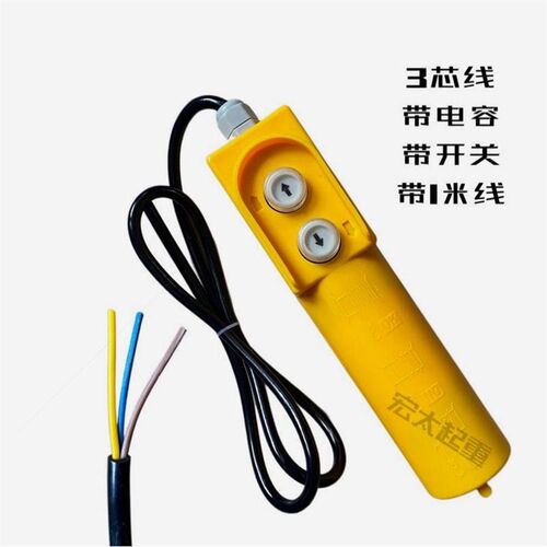 德国进口微型电动葫芦220V手柄开关 家用小吊机上下按钮开关控制