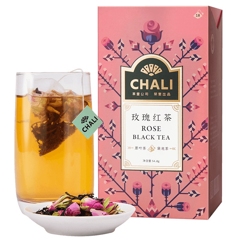 CHALI茶里玫瑰红茶茶玫瑰花茶