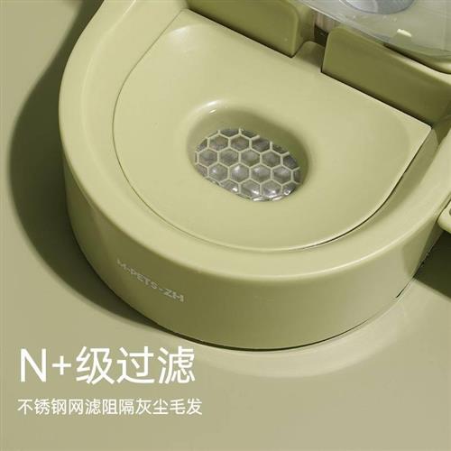 猫咪饮水机不插电流动狗狗喝水器宠物饮水器猫防湿嘴打翻猫水碗