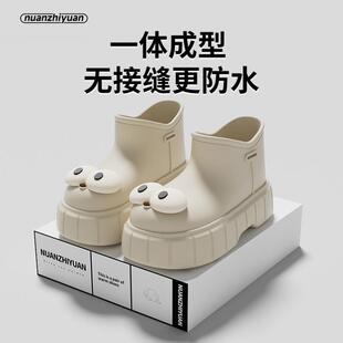 防水防滑雨靴百搭软底可拆卸水鞋 外穿雨鞋 新款 女夏季 ins潮时尚