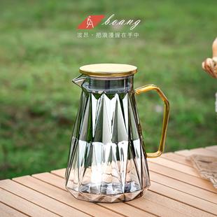 开水扎壶 高颜值冷水壶玻璃耐高温客厅凉水壶家用冰水瓶凉茶果茶装