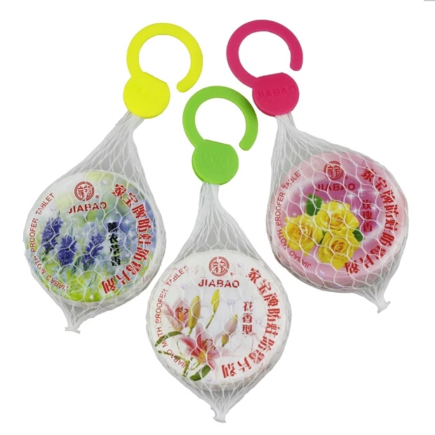 家宝芳香网饼卫生间除臭去味芳香球防虫防霉100g*3