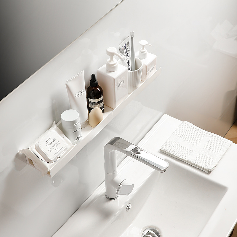 免打孔墙面收纳架家用厨房工字搁板浴室卫生间洗漱用品壁挂置物架