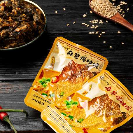 麻酱爆肚脆112g/袋香辣味肥汁麻辣毛肚北京风味即食解馋卤味零食