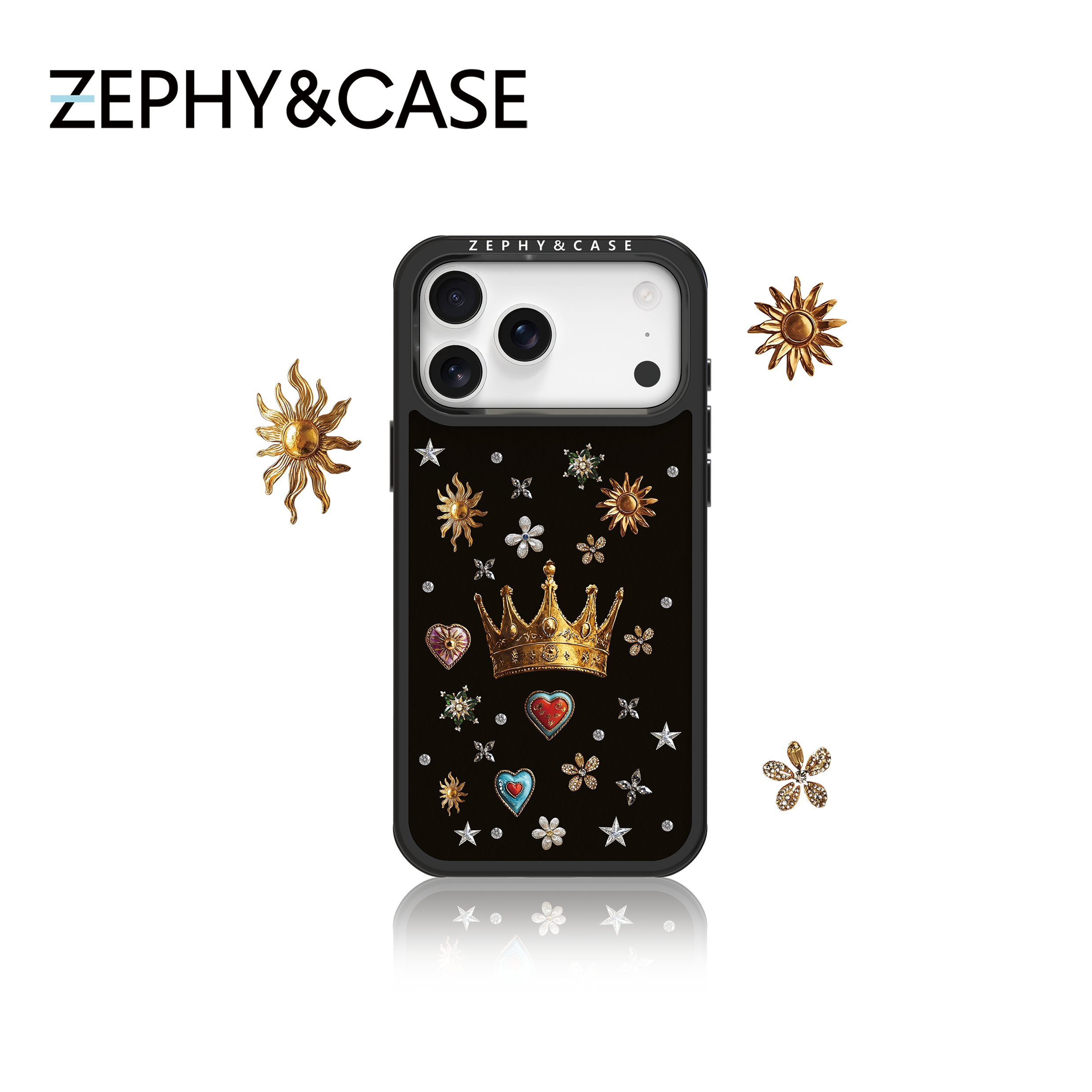 ZEPHY&CASE｜秘境瑰宝 镶钻 防摔 轻薄 磁吸适用iPhone手机壳17/16,3C数码配件,手机保护套/壳,淘宝优惠券,粉丝福利购,淘宝优惠卷