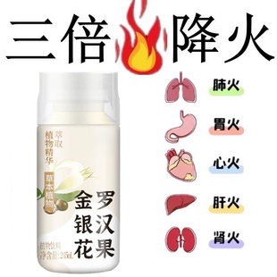 金银花罗汉果茶味植物饮料0脂0糖下火神器润肺清爽去火凉茶