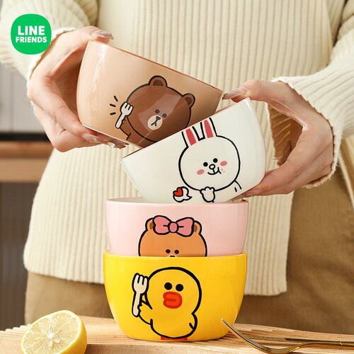 LINE FRIENDS碗碟盘套装高颜值家用碗餐具盘子碗全套饭碗面碗汤碗