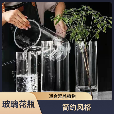 透明玻璃水培花器摆件