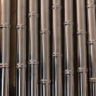 304不锈钢竹节管镀锌钢管围栏仿竹竿篱笆防栅栏烤漆竹子立柱护栏