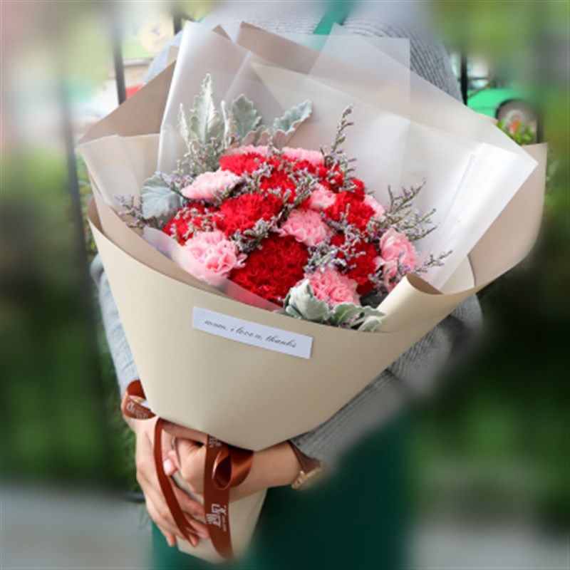 广州鲜花速递康乃馨母亲节生日花束深圳天河海珠荔湾店同城配送