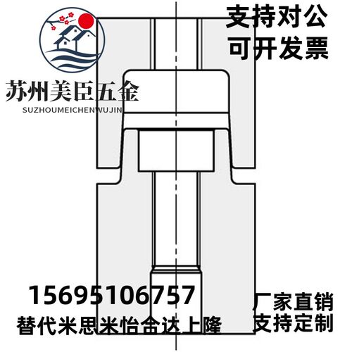 高精密米思米MISUMI标准TPVX精定位销组件精定位 VTPVX圆形定位柱