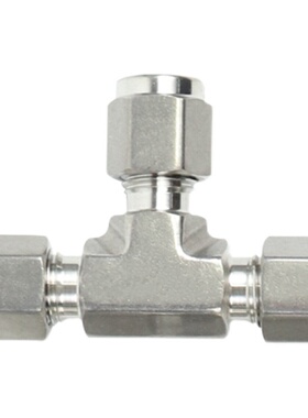 316L不锈钢研磨卡套三通1/4铜管T型仪表管高端代替进口UNF美制