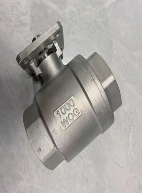 二片式高平台气动球阀304不锈钢气动阀门内螺纹两片式球阀 4分6分