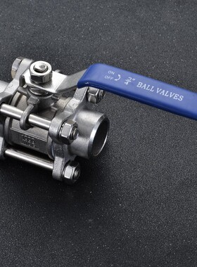 304/316L不锈钢三片式焊接螺纹球阀3PC对焊阀门DN15 20 25 32 40