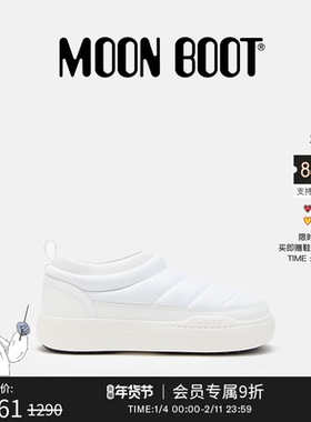 Moon Boot经典款男女同款不分左右白色PARK SOFT 尼龙休闲鞋