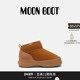 男女同款 Moon Boot2025秋冬新款 棕色MEZZALUNA低帮麂皮靴