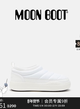 Moon Boot经典款男女同款不分左右白色PARK SOFT 尼龙休闲鞋