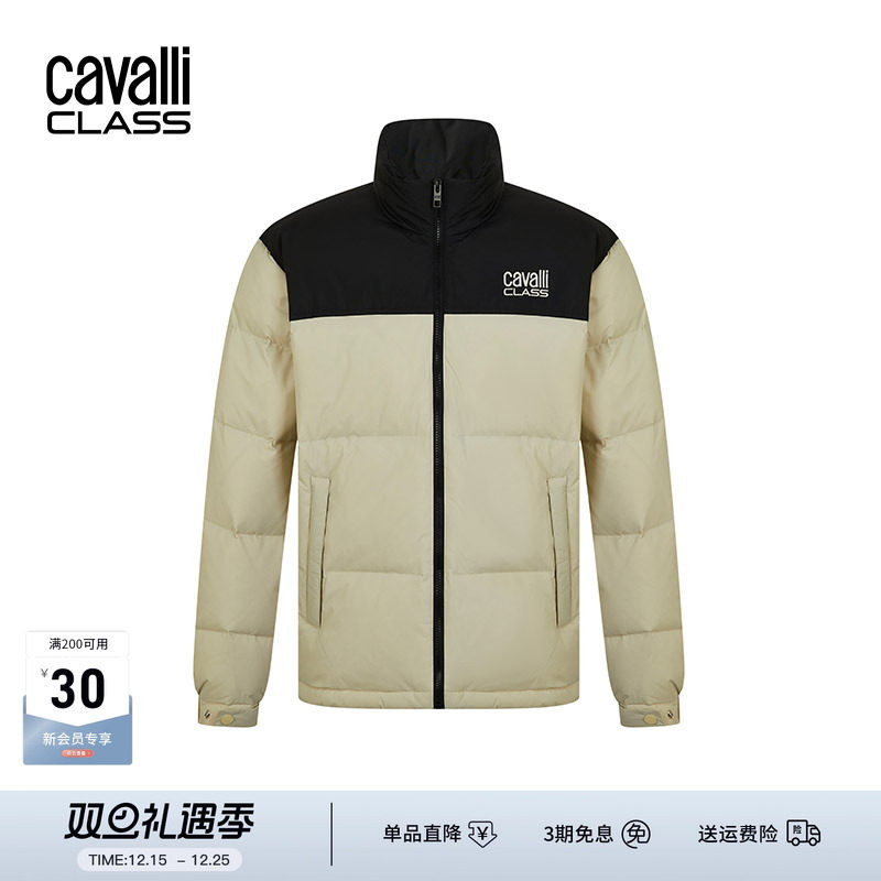 CavalliClass厚立领羽绒服外套