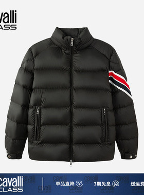 Cavalli Class卡沃利轻奢男装保暖羽绒服短款秋冬高级感鹅绒外套