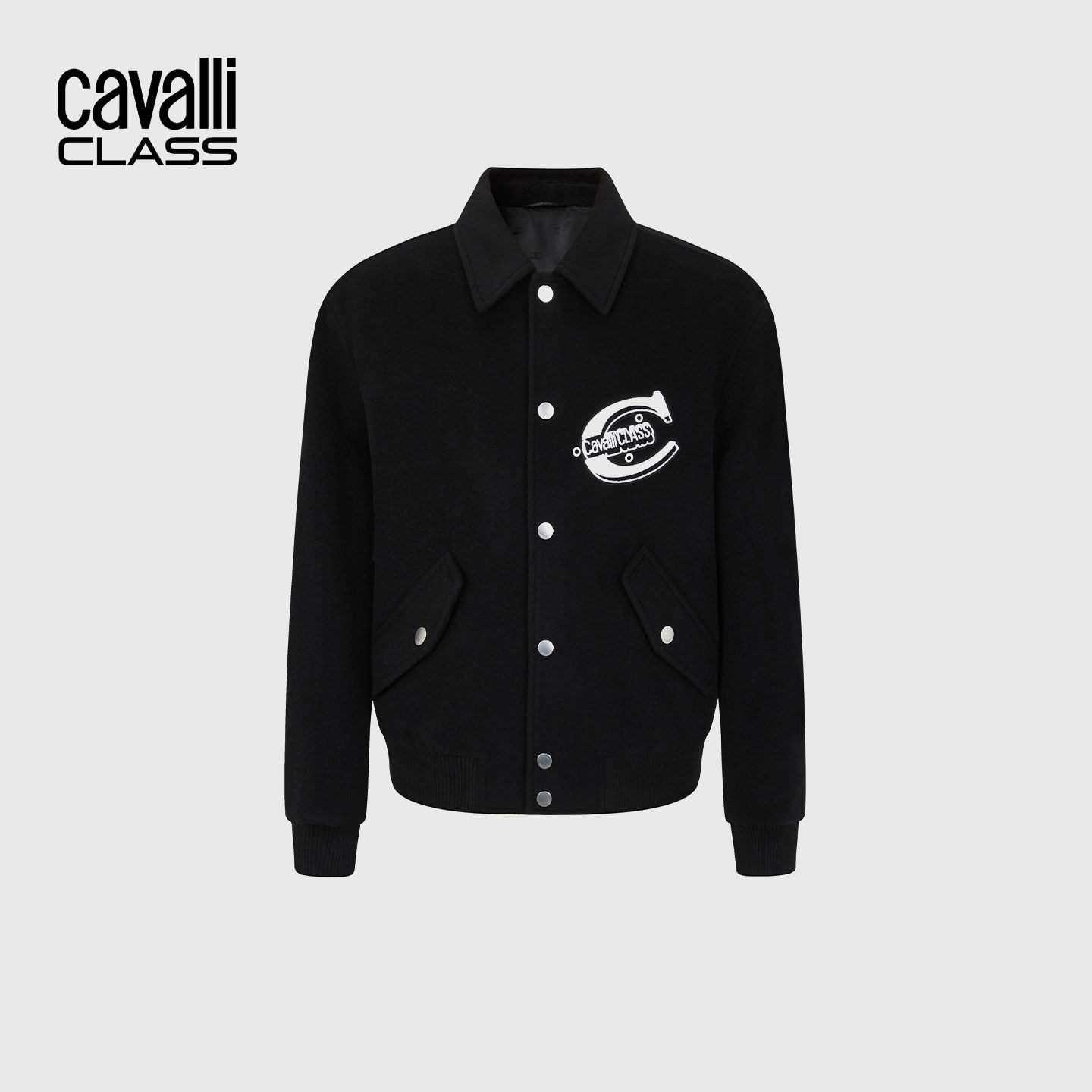 Cavalli Class男士春秋翻领品牌含羊毛夹克外套,男装,夹克,淘宝优惠券,粉丝福利购,淘宝优惠卷