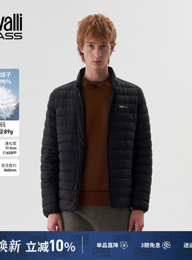 Cavalli Class卡沃利【白鹅绒】轻薄保暖羽绒服男立领防风外套