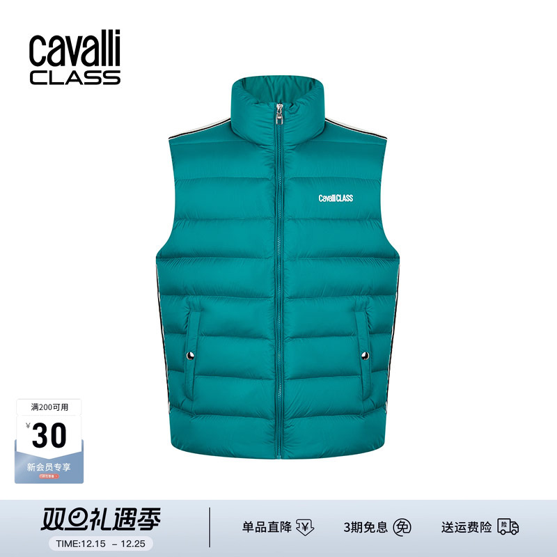 CavalliClass厚羽绒马甲背心