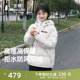 企鹅热能羽绒服女2025秋冬新款 灰色面包服外套男 户外防风保暖短款