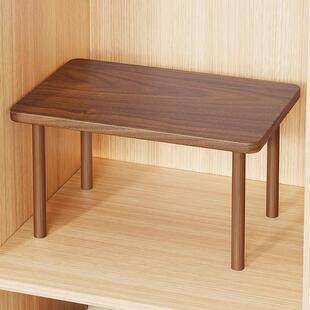 实木衣柜隔板置物架柜子柜内分层架橱柜隔层架小型厨房台面收纳架