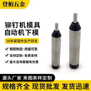 铆钉机模具铆钉自动机下模圆头扁头铁半空心尾孔中空钉现货国标