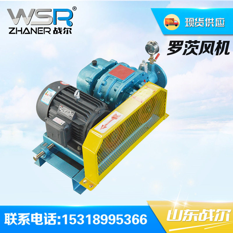 三叶罗茨鼓风机工作原理 曝气风机型号山东战尔机械十一年厂家