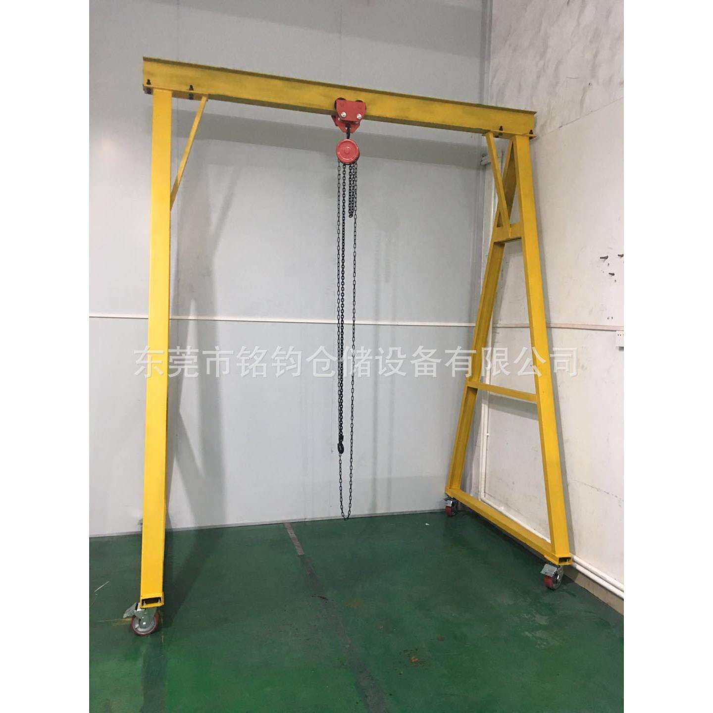 东莞车间注塑机上下料吊架1吨2吨3吨移动式手推龙门架门式起重架