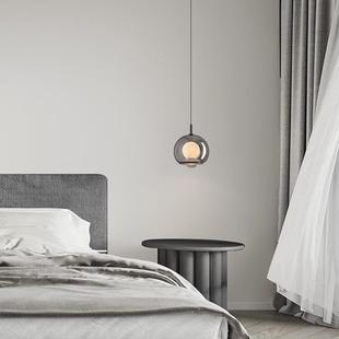 意式 中山灯具 极简床头小吊灯现代简约餐厅吧台卧室房间吊线灯新款