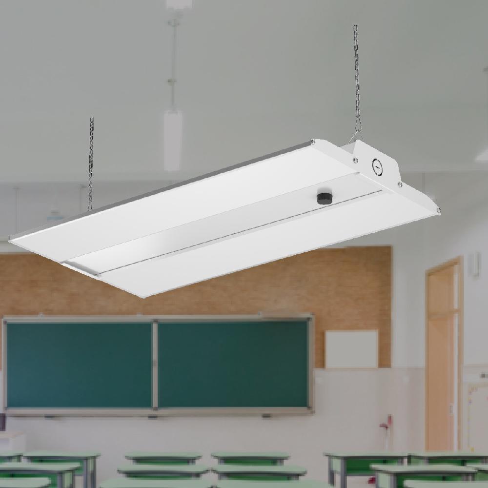 美式仓库照明灯LED航空铝吊链灯150lm/w工矿灯室内高湾灯天棚吊灯