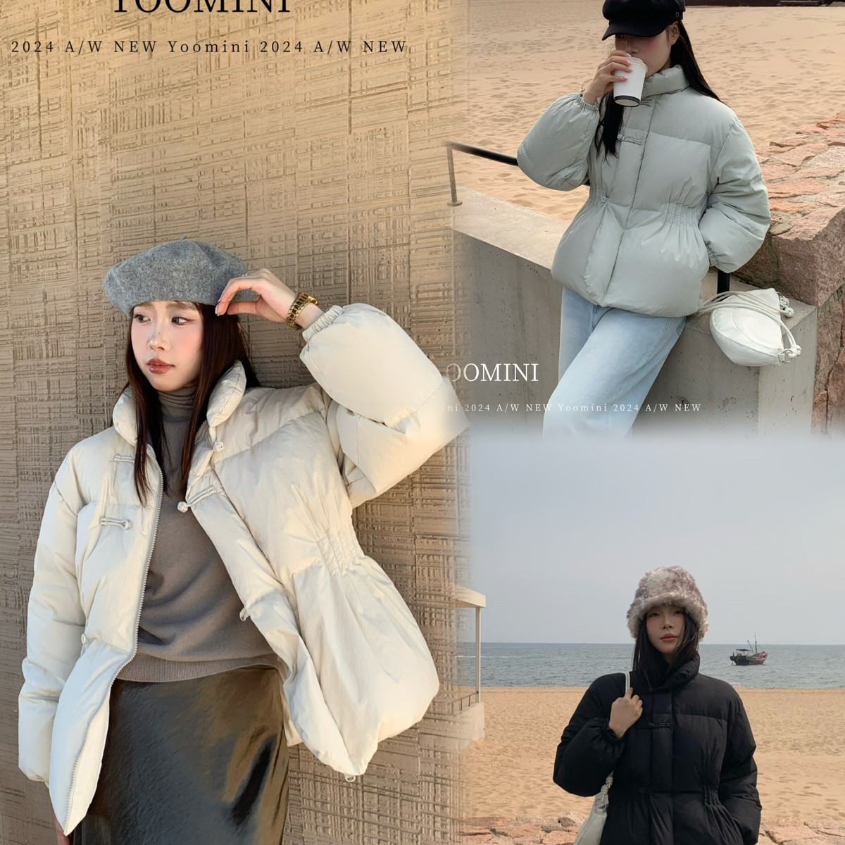 YOOMINI-气质设计感新中式休闲淑女加厚棉服2025冬保暖羽绒服外套
