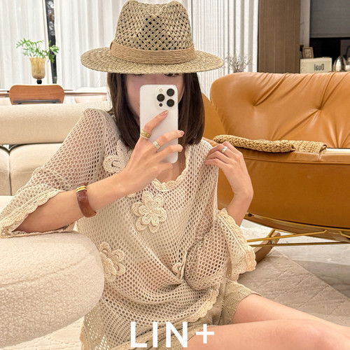 LIN+  -226夏上新夏上新～莱赛尔老钱复古气质慵懒休闲短裤LJEL21