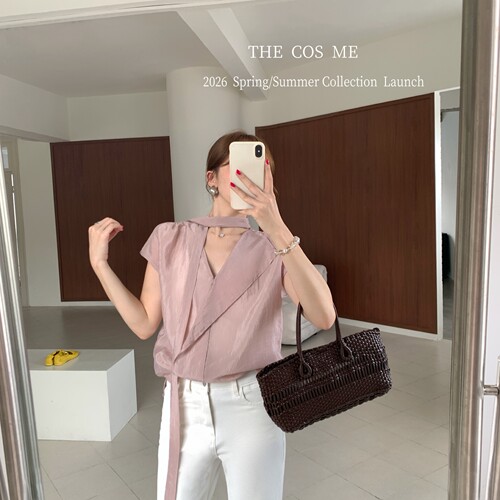 THE COS ME-光泽感廓形遮肉显白极简通勤小衫26年夏小衫C30435-SM