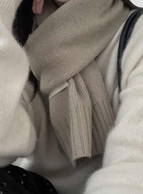 TOMORROW-冬人手10条100羊毛光板韩标围巾26CY5188