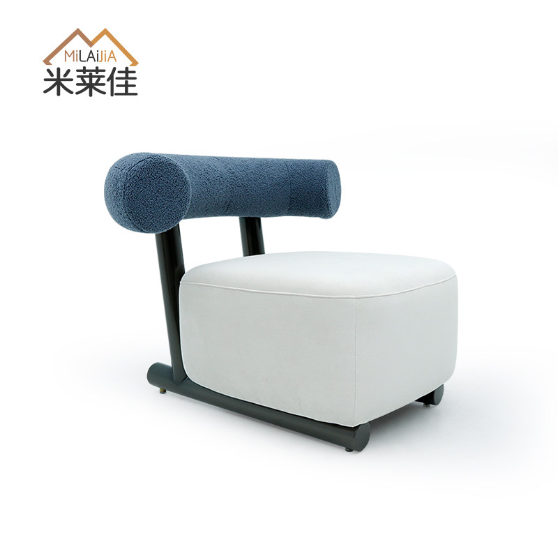 休闲沙发椅北欧轻奢家用设计师卧室客厅创意小户型网红雪橇单人椅