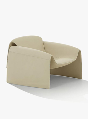 单人沙发椅poliform意大利后现代简约设计师布艺休闲椅螃蟹椅