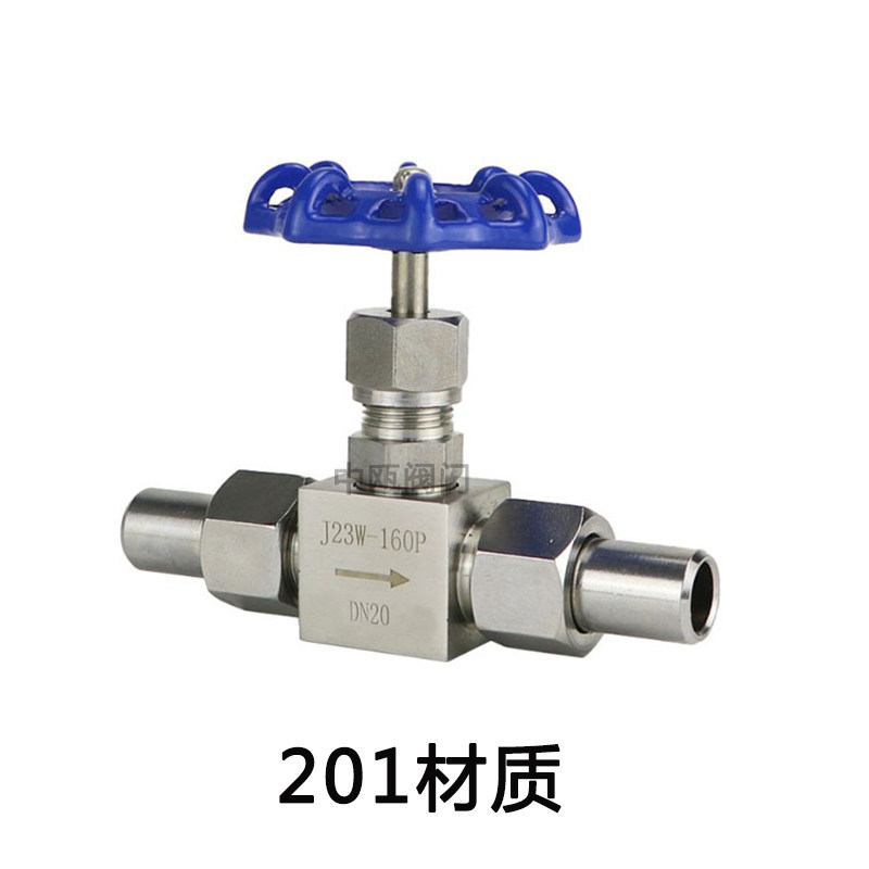 304/201/316不锈钢J21W/J23W-160P/64P高压焊接针型阀截止阀 DN10