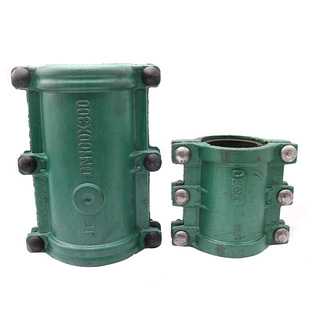 哈夫节堵漏器PE管抢修器补漏卡抱箍铸铁PE水管堵漏器快速接头
