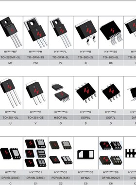 HYG009N03LS1C2 DFN5*6 原装HY华羿微场效应管N/30V/185A/0.86MR