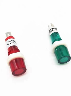 XDN1绿红色电源 220V小型12V380V指示灯耐高温信V号灯开水器热水