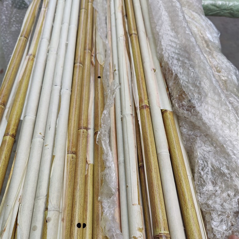 不锈钢竹节管镀锌铝管防护栏篱笆电镀烤漆木纹竹形V管/仿真竹子管