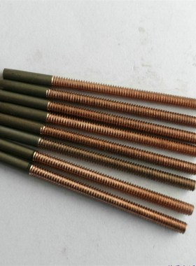粗牙公制钨铜螺纹电极电火花摇牙螺牙牙棒钨铜电极35*50mmM1.2-30